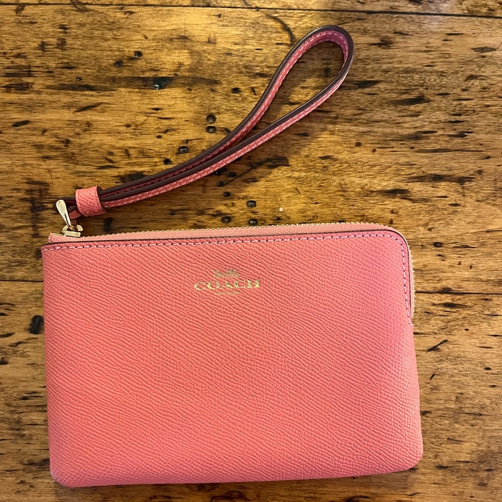 Pink Coach Wristlet 🩷